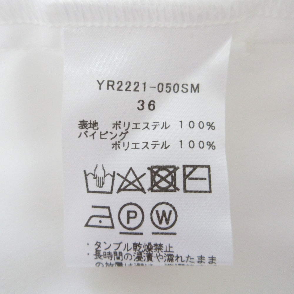 yori ダブルクロスフリルノースリーブブラウス