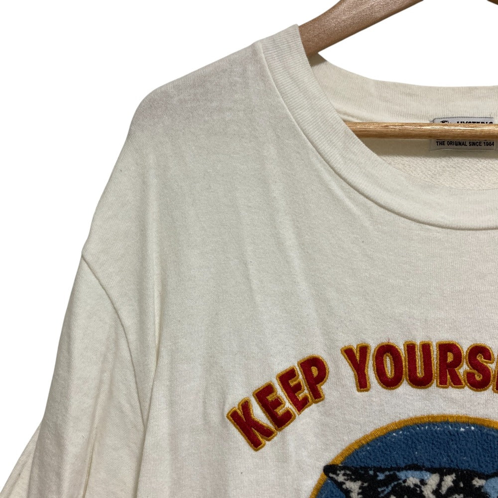 HYSTERIC GLAMOUR ウルフワッペンショートスリーブスウェットTシャツ