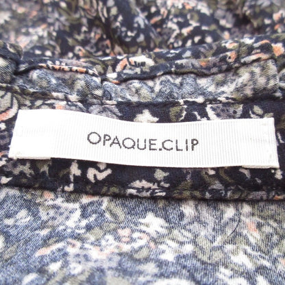 OPAQUE.CLIP フラワー プリント 長袖 シャツ ドレス