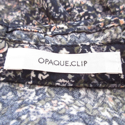 OPAQUE.CLIP フラワー プリント 長袖 シャツ ドレス
