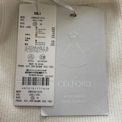 CELFORD メタル パーツ ニット ドレス