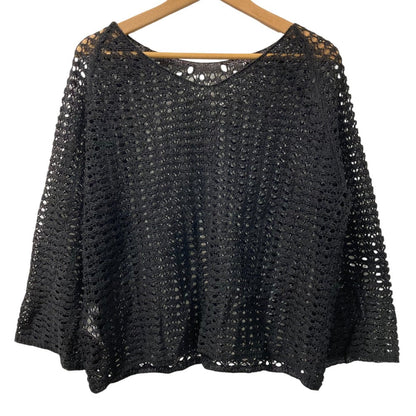 Liesse メッシュ ニット 長袖 ブラウス