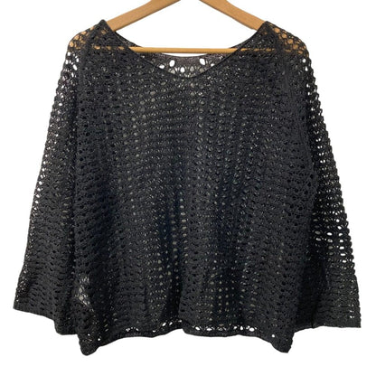 Liesse メッシュ ニット 長袖 ブラウス