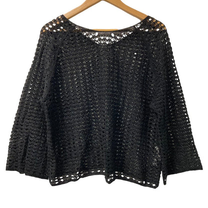Liesse メッシュ ニット 長袖 ブラウス
