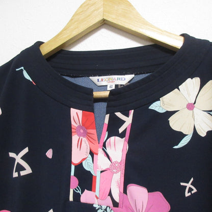 LEONARD SPORT 花柄ニットワンピース