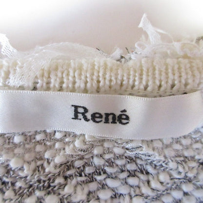 Rene ツイードニットショートスリーブトップス
