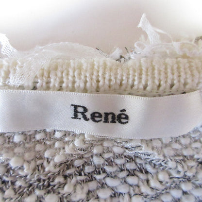 Rene ツイードニットショートスリーブトップス