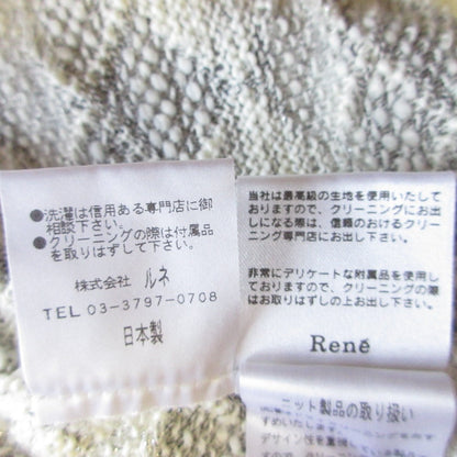Rene ツイードニットショートスリーブトップス