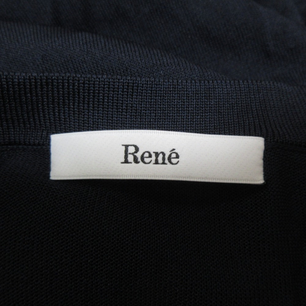 Rene ニット ロング カーディガン