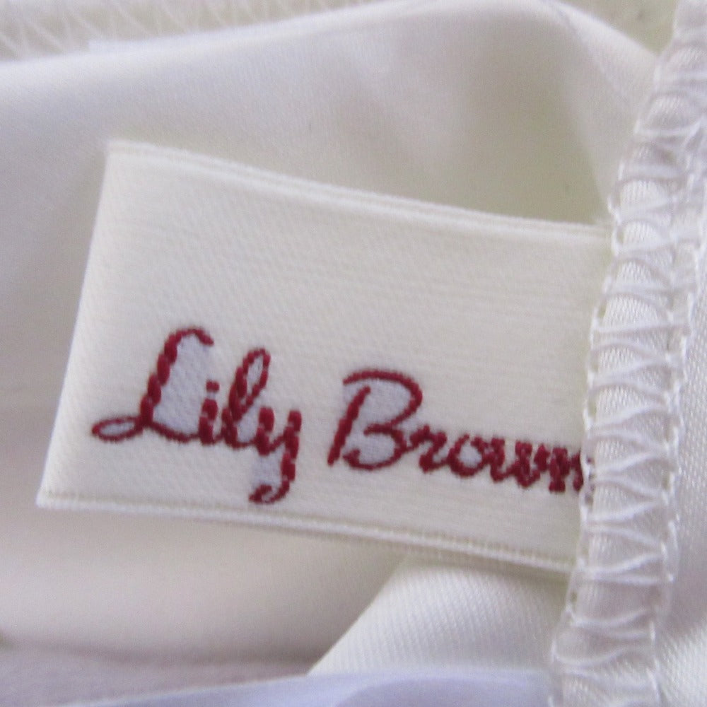 Lily Brown レース ロング ドレス
