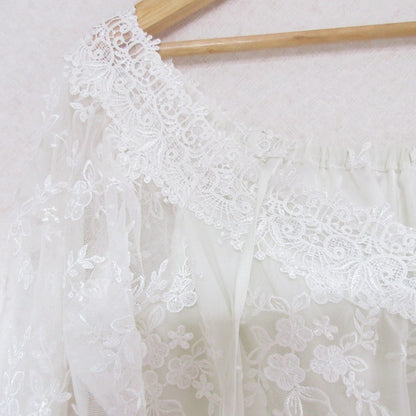 Lily Brown レース ロング ドレス