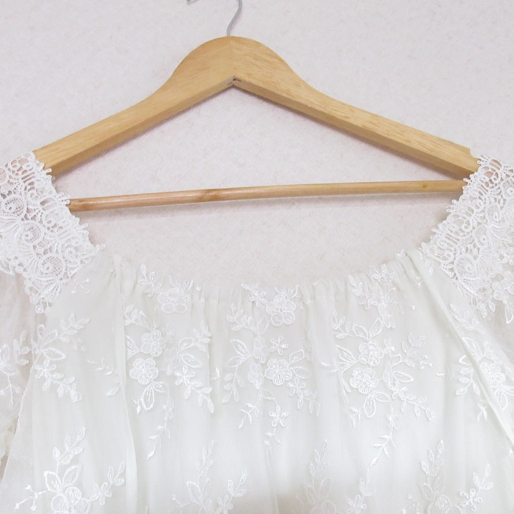 Lily Brown レース ロング ドレス