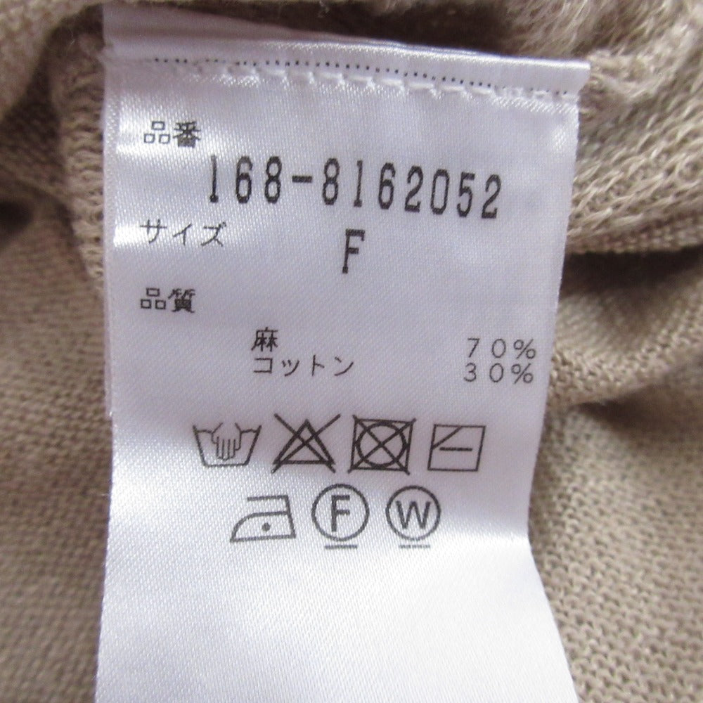 YLEVE リネン コットン ニット プルオーバー