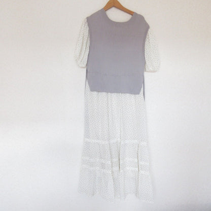 JILL by JILLSTUART ニット ベスト ドッキング ロング ドレス