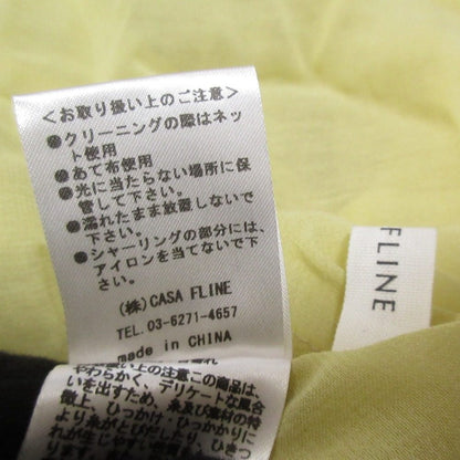 CASA FLINE ハイネック タック パフスリーブ ドレス