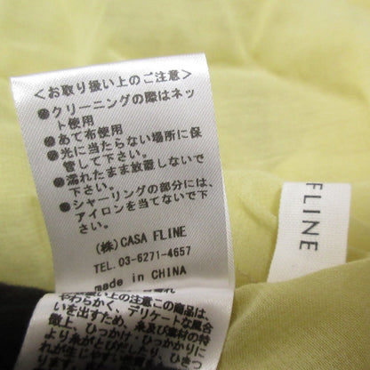 CASA FLINE ハイネック タック パフスリーブ ドレス