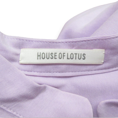 HOUSE OF LOTUS ノーカラー ロングシャツドレス