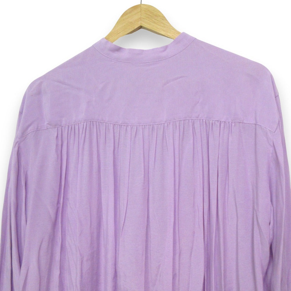HOUSE OF LOTUS ノーカラー ロングシャツドレス