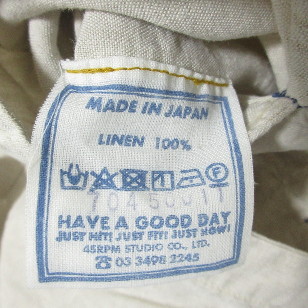 45R リネン ロング ドレス