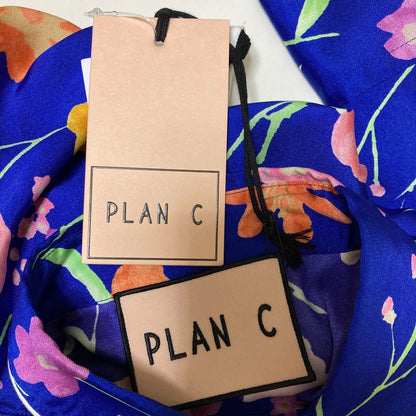 Plan C フラワー プリント プリーツ シャツ