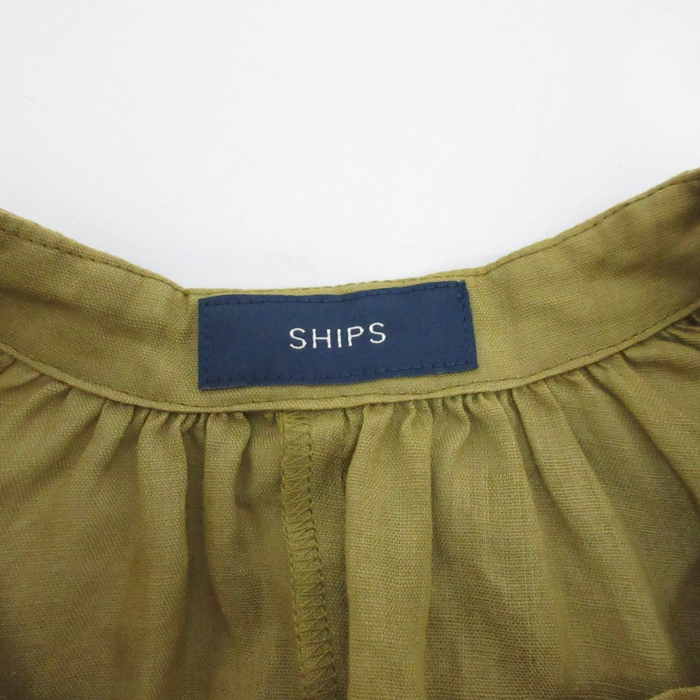 SHIPS ラミー ドルマンスリーブブラウス