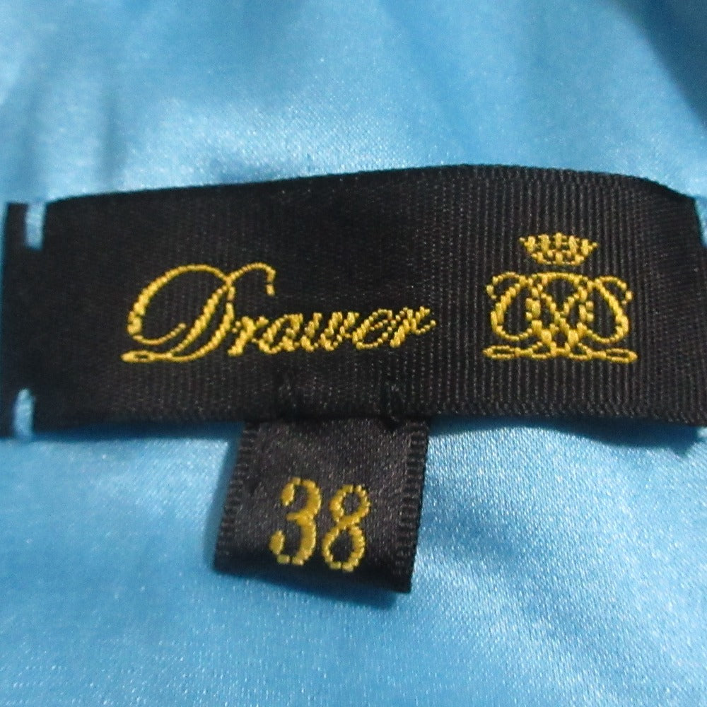 Drawer ネップ オックス バック シャーリング テーパード パンツ