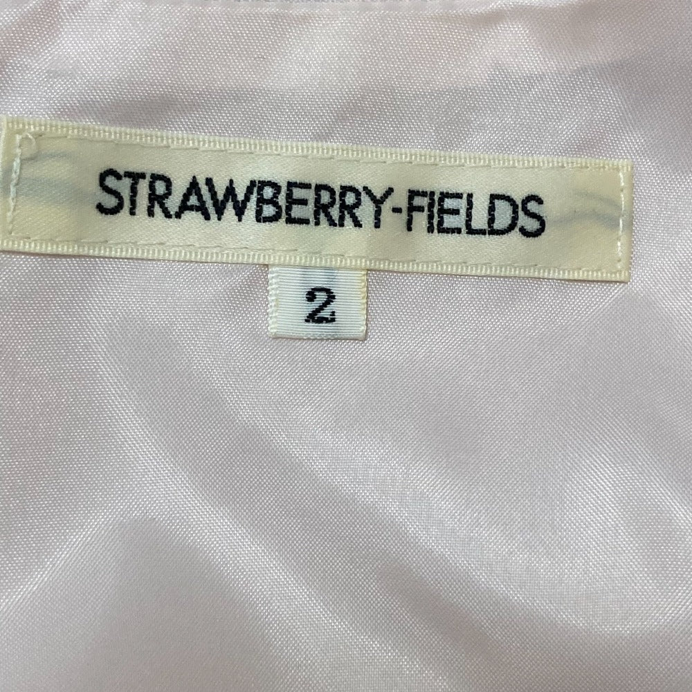 STRAWBERRY-FIELDS ボックス プリーツ ロング ドレス