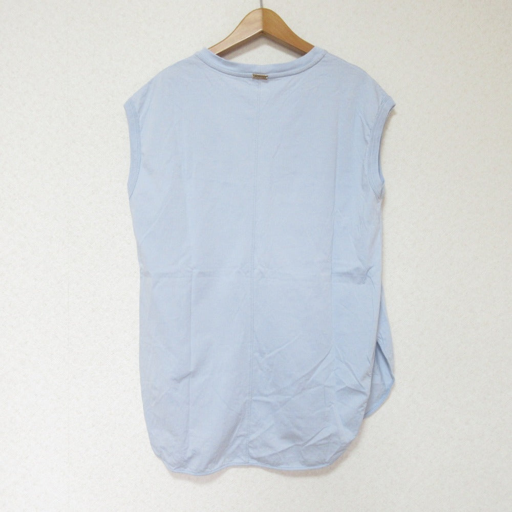 MICA&DEAL ヘムラウンドノースリーブTシャツ コットン カットソー