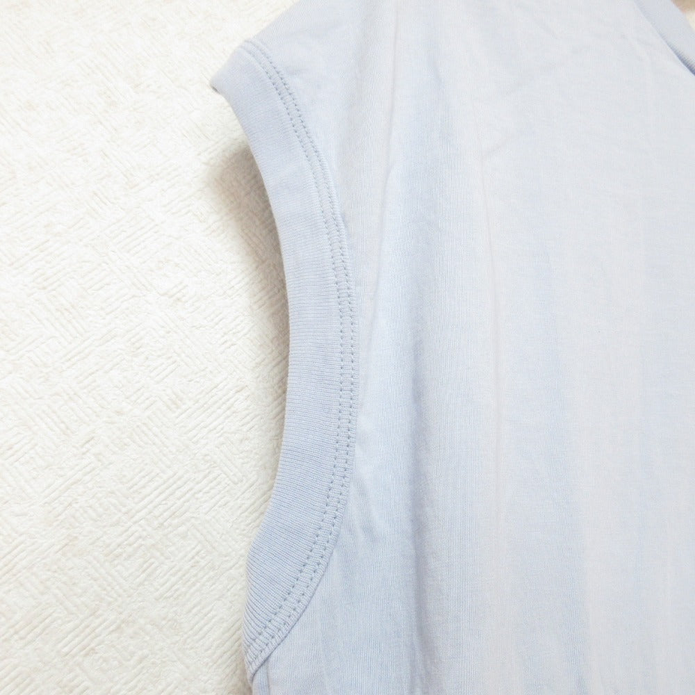 MICA&DEAL ヘムラウンドノースリーブTシャツ コットン カットソー