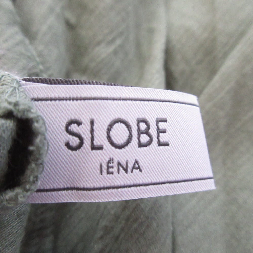 SLOBE IENA ロング スリーブ ガーゼ ドレス