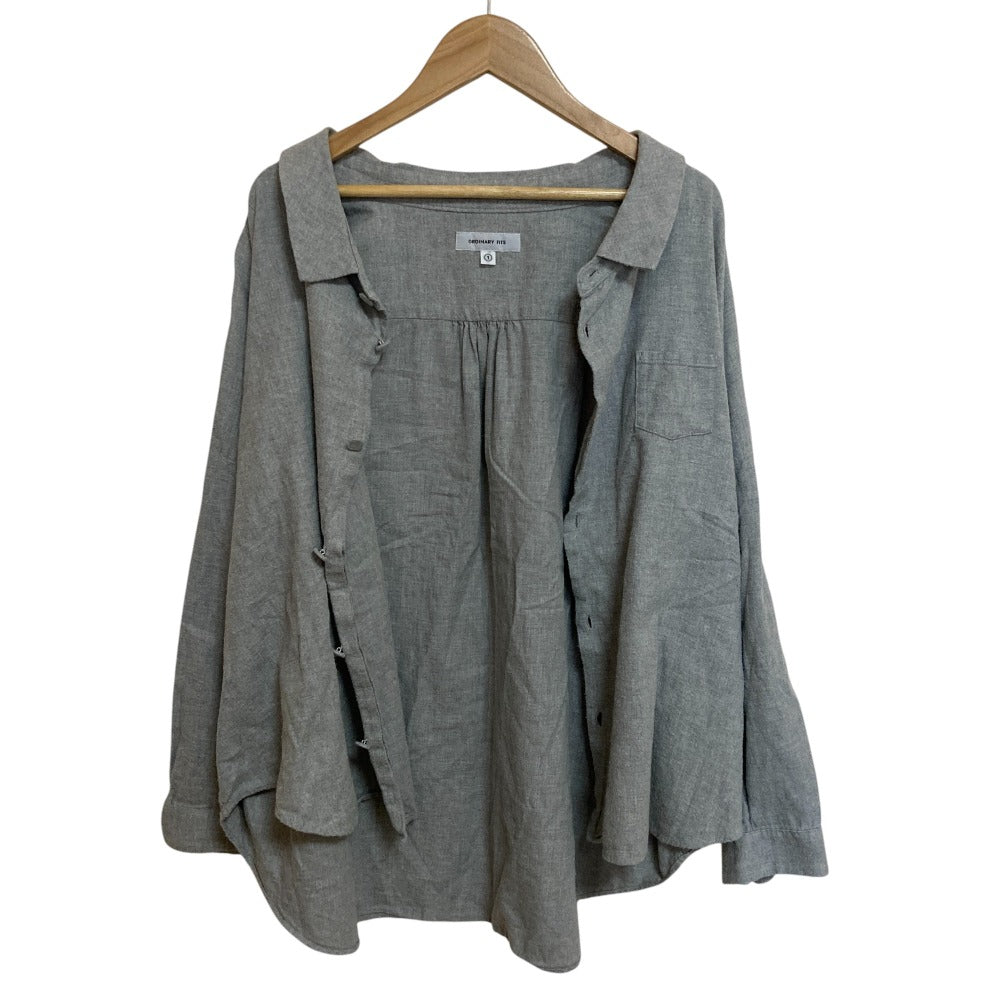 ordinary fits バーバー シャツ ワイド シャツ