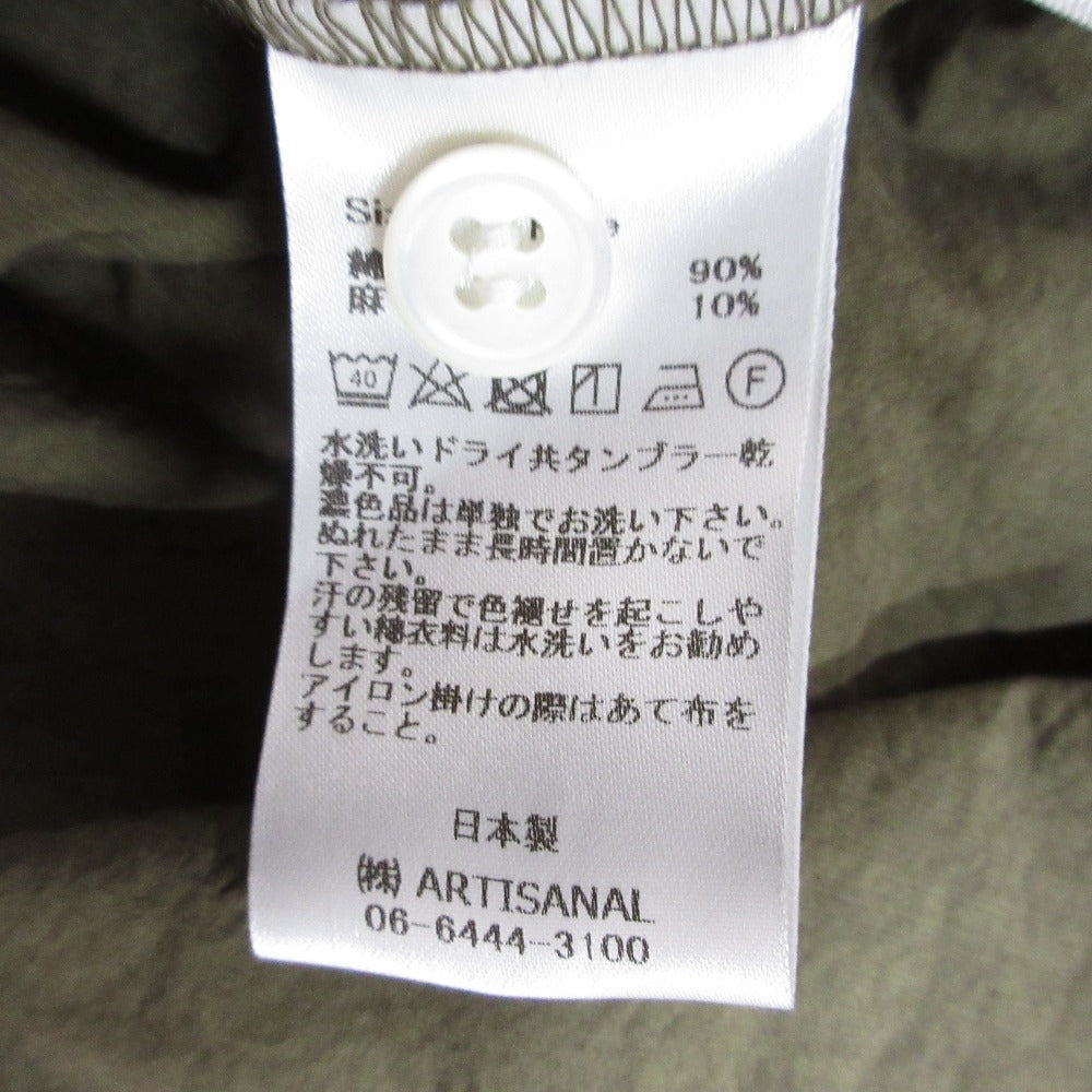 ガーゼ リネン ブレンド ロング シャツ ドレス