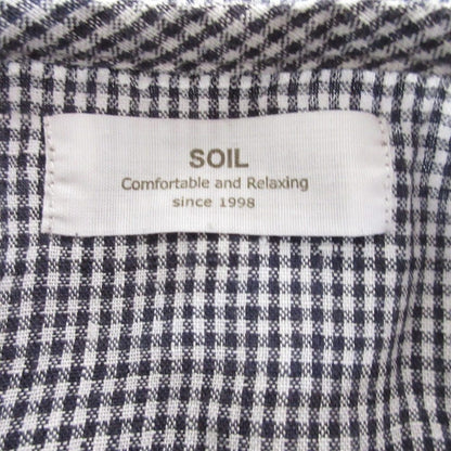SOIL ギンガムリネンシャツ