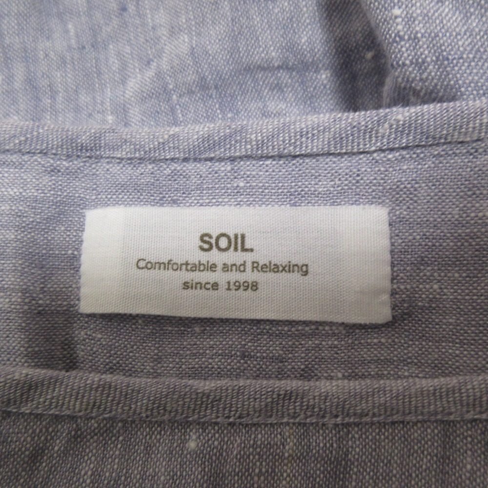 SOIL リネン プルオーバーブラウス