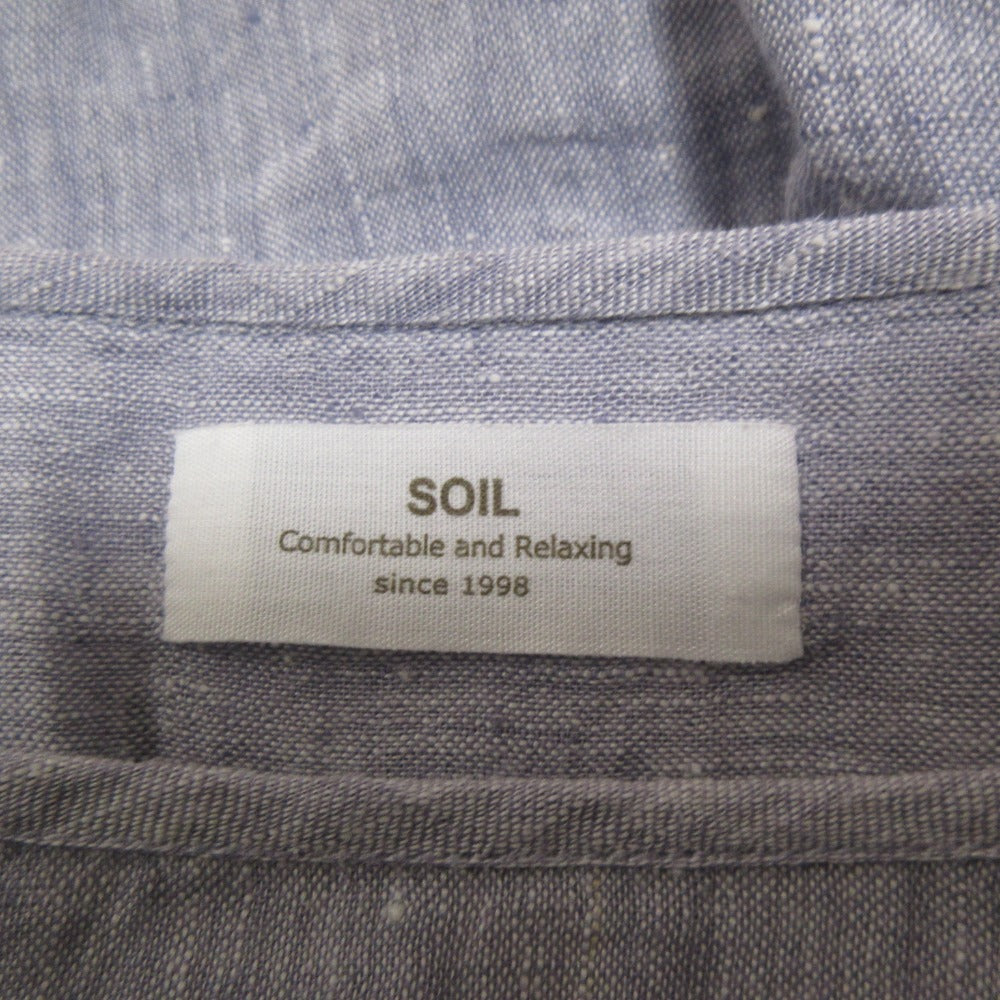 SOIL リネン プルオーバーブラウス
