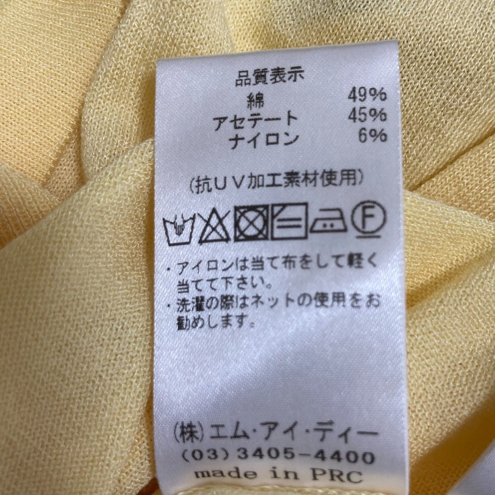 M-premier Vネック ショートスリーブ ニット カーディガン