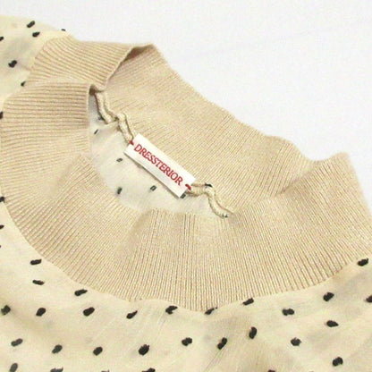 DRESSTERIOR ドット ジャカード ロング ドレス