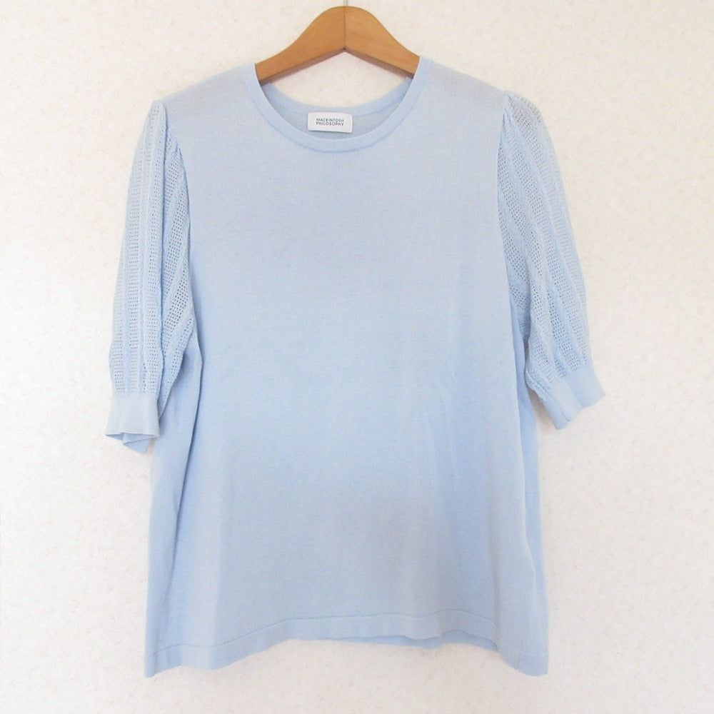 MACKINTOSH PHILOSOPHY レーススリーブニットプルオーバー