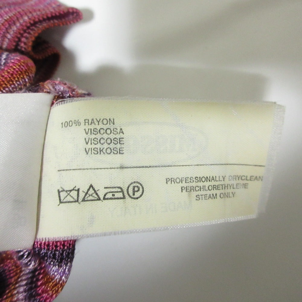 Missoni ボーダーニットショートスリーブトップス