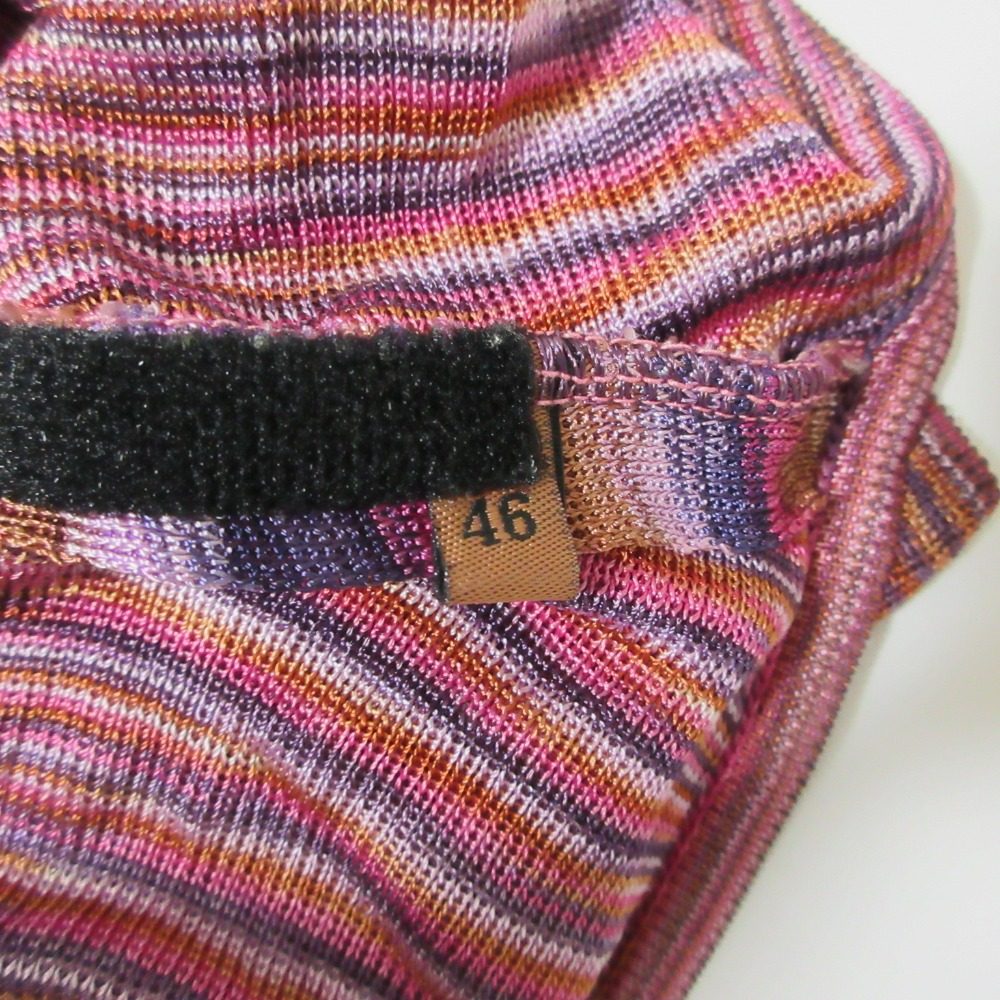 Missoni ボーダーニットショートスリーブトップス
