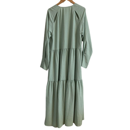 LE CIEL BLEU ロング ティアード シャツ ドレス