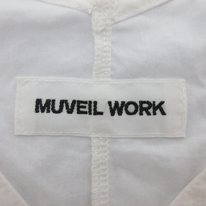 Muveil Work Vネック フレア スリーブ ドレス