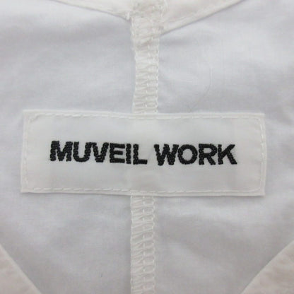 Muveil Work Vネック フレア スリーブ ドレス