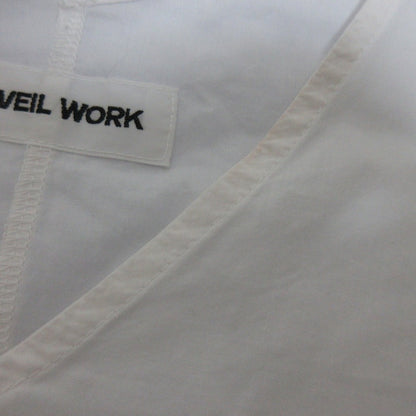 Muveil Work Vネック フレア スリーブ ドレス
