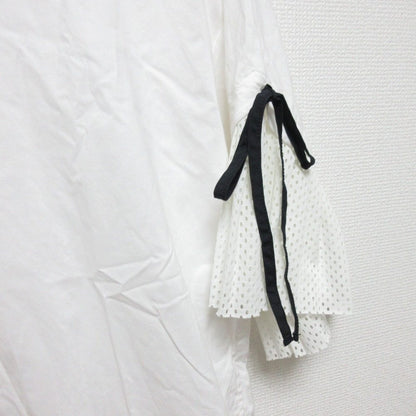 Muveil Work Vネック フレア スリーブ ドレス