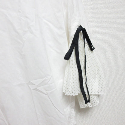 Muveil Work Vネック フレア スリーブ ドレス