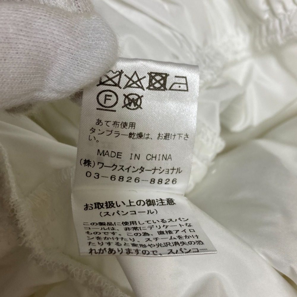 ツルバイマリコオイカワ ビジュー スパンコール チュールギャザーブラウス