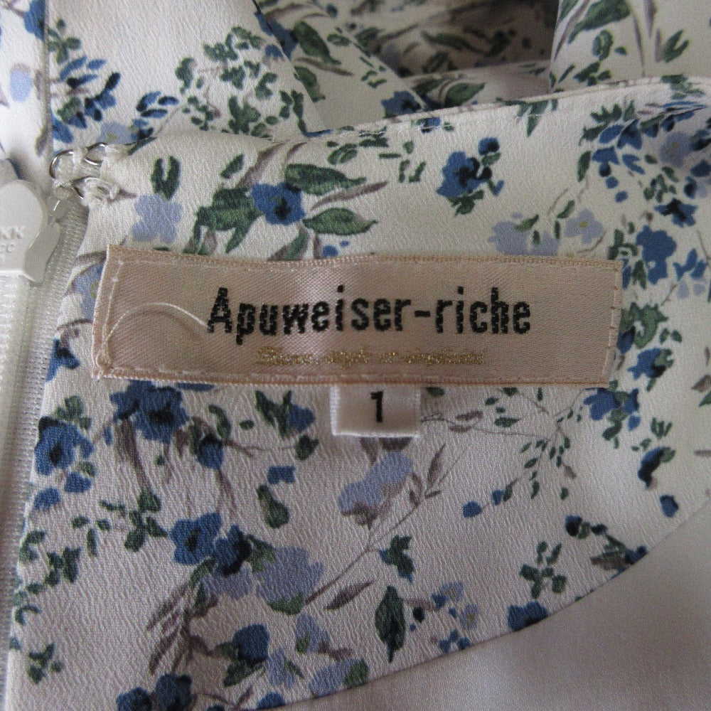 Apuweiser-riche ウォッシャブル フラワー マーメイド ドレス