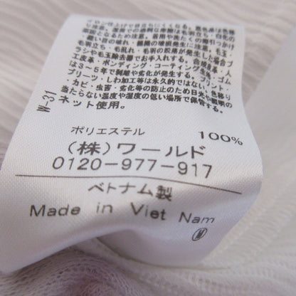 インディヴィ シンプルVネック半袖ブラウス