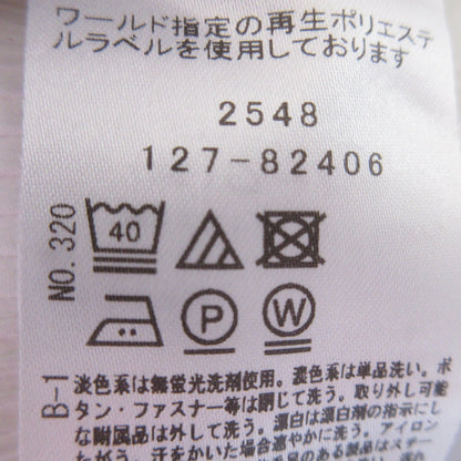 インディヴィ シンプルVネック半袖ブラウス